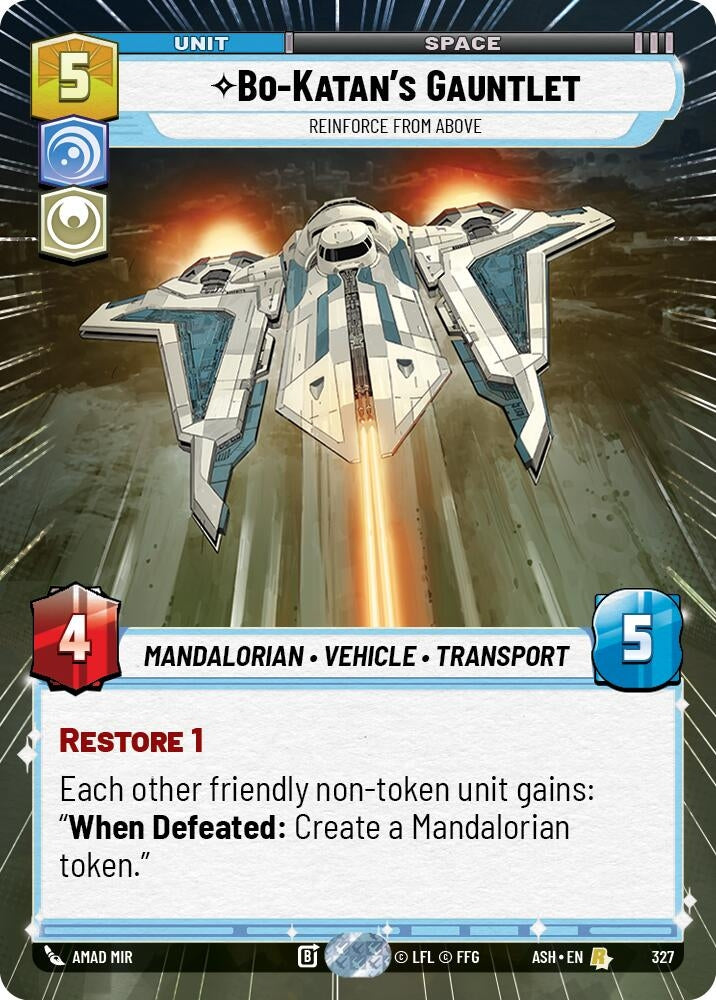 Bo-Katan's Gauntlet - Reinforce from Above (Hyperspace) (327) (ASH)