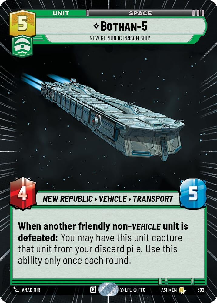 Bothan-5 - New Republic Prison Ship (Hyperspace) (392) (ASH)