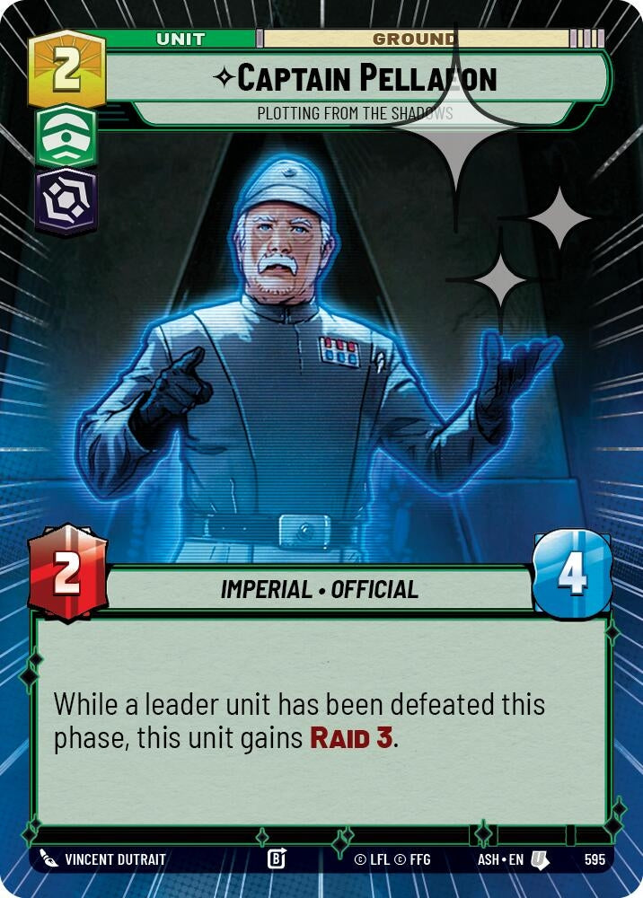Captain Pellaeon - Plotting from the Shadows (Hyperspace Foil) (595) (ASH)