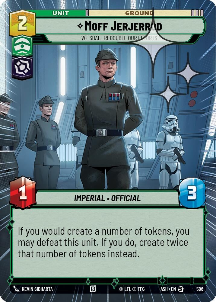 Moff Jerjerrod - We Shall Redouble Our Efforts (Hyperspace Foil) (596) (ASH)