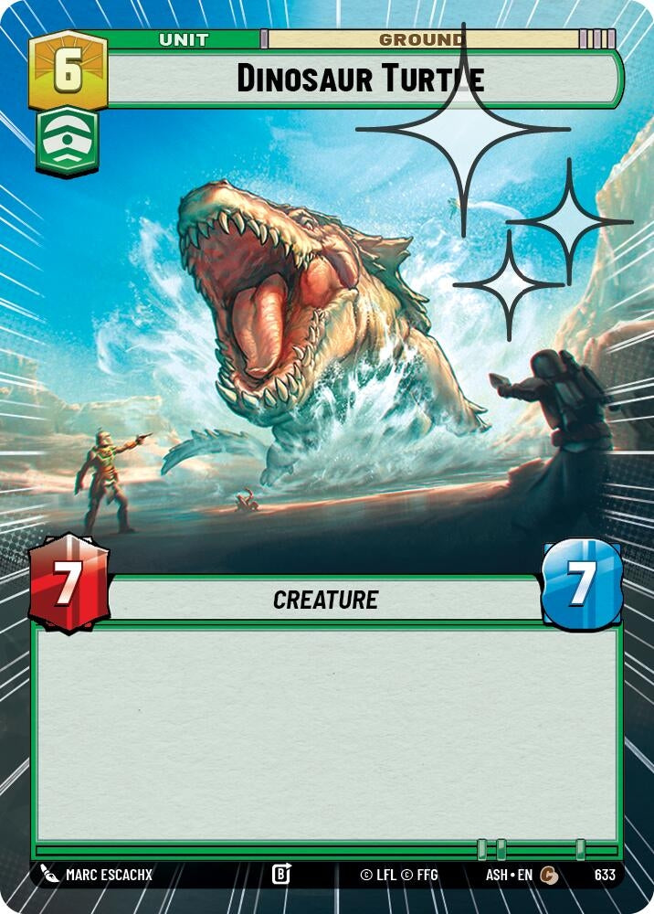 Dinosaur Turtle (Hyperspace Foil) (633) (ASH)