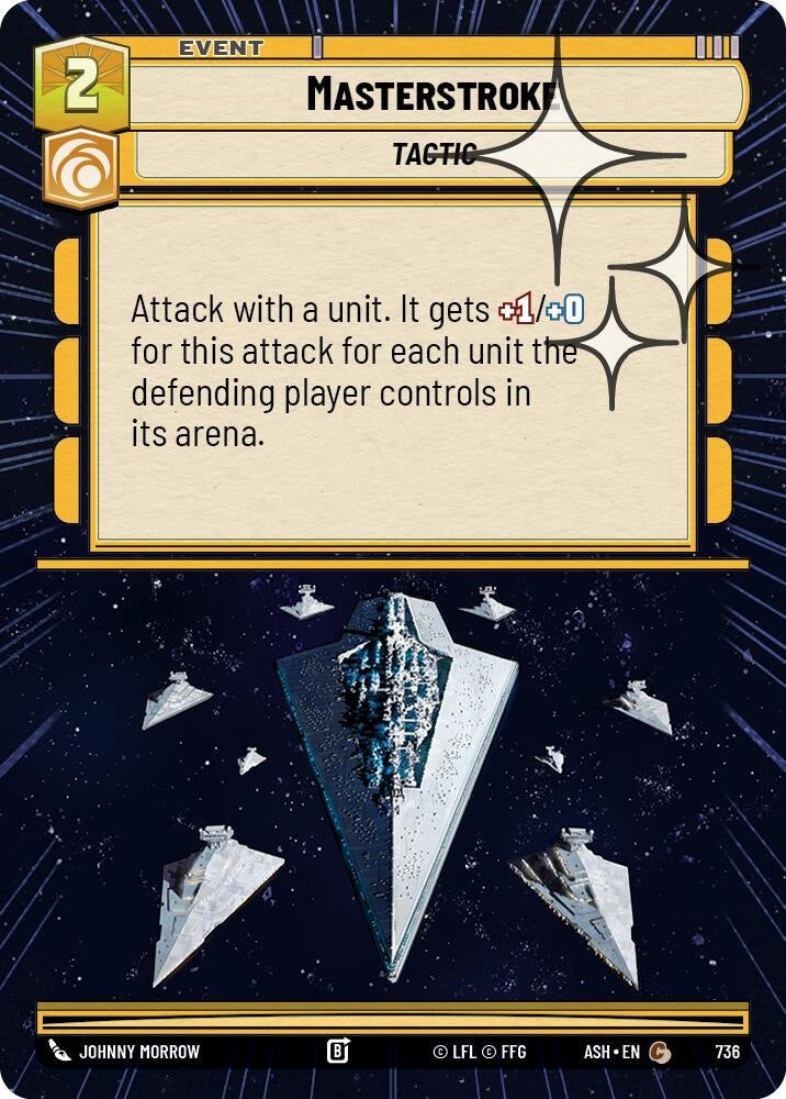 Masterstroke (Hyperspace Foil) (736) (ASH)