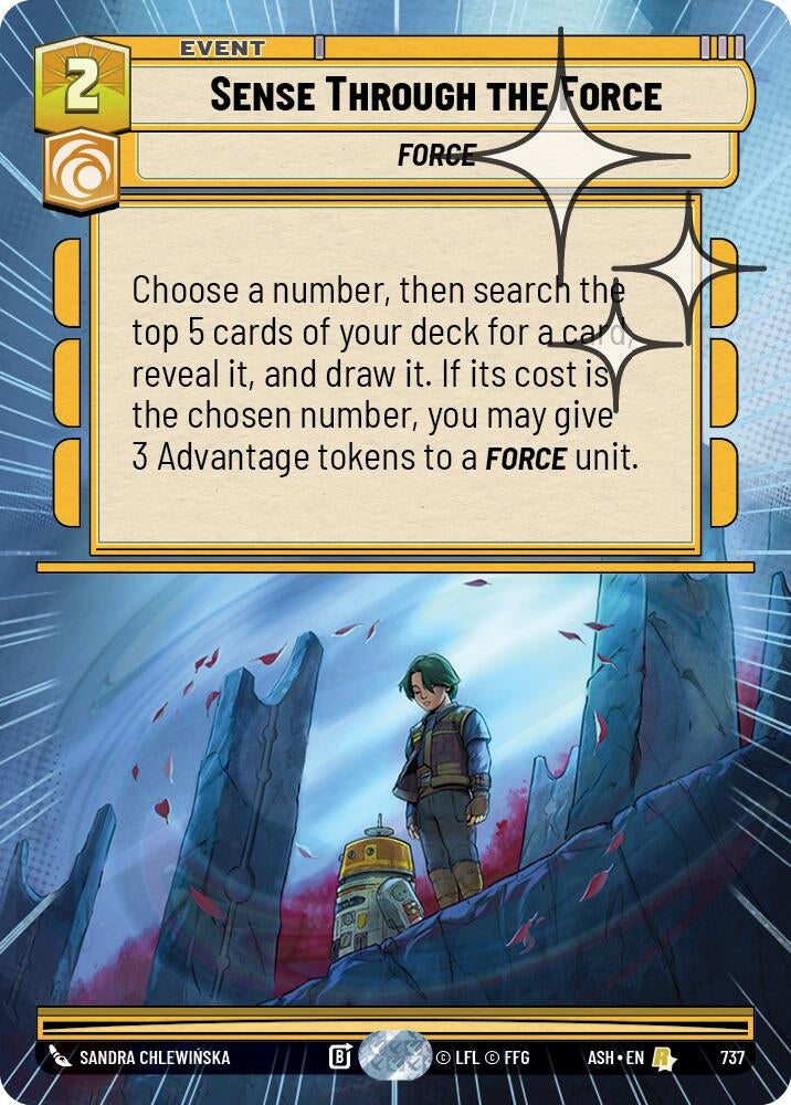 Sense Through the Force (Hyperspace Foil) (737) (ASH)