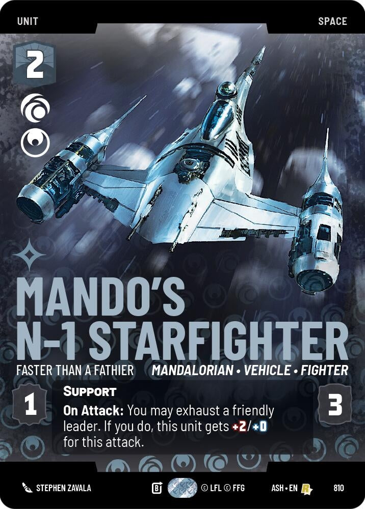 Mando's N-1 Starfighter - Faster than a Fathier (Prestige) (810) (ASH)