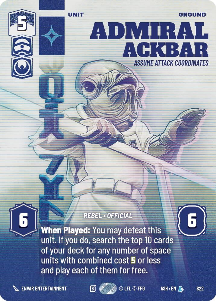 Admiral Ackbar - Assume Attack Coordinates (Prestige) (822) (ASH)