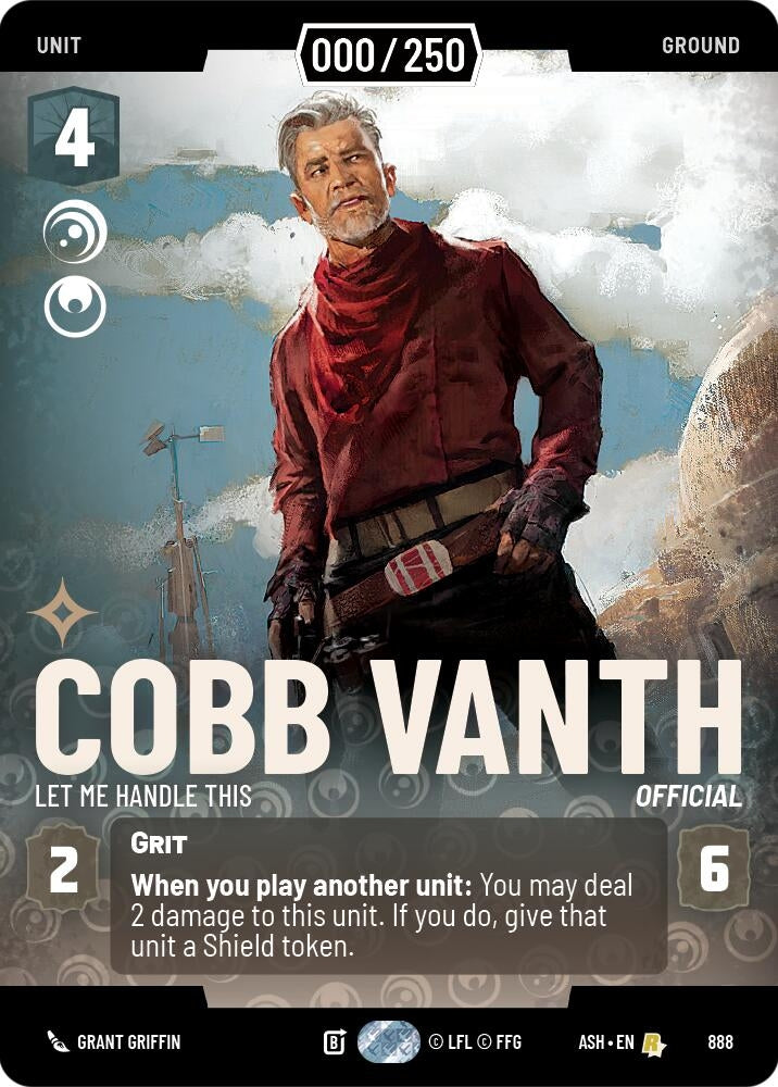 Cobb Vanth - Let Me Handle This (Serialized) (888) (ASH)