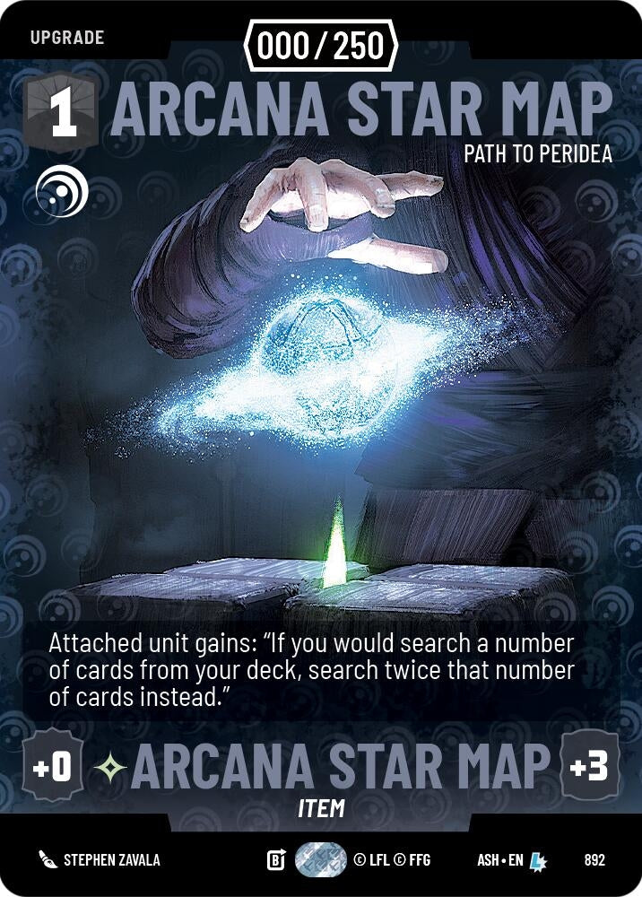 Arcana Star Map - Path to Peridea (Serialized) (892) (ASH)