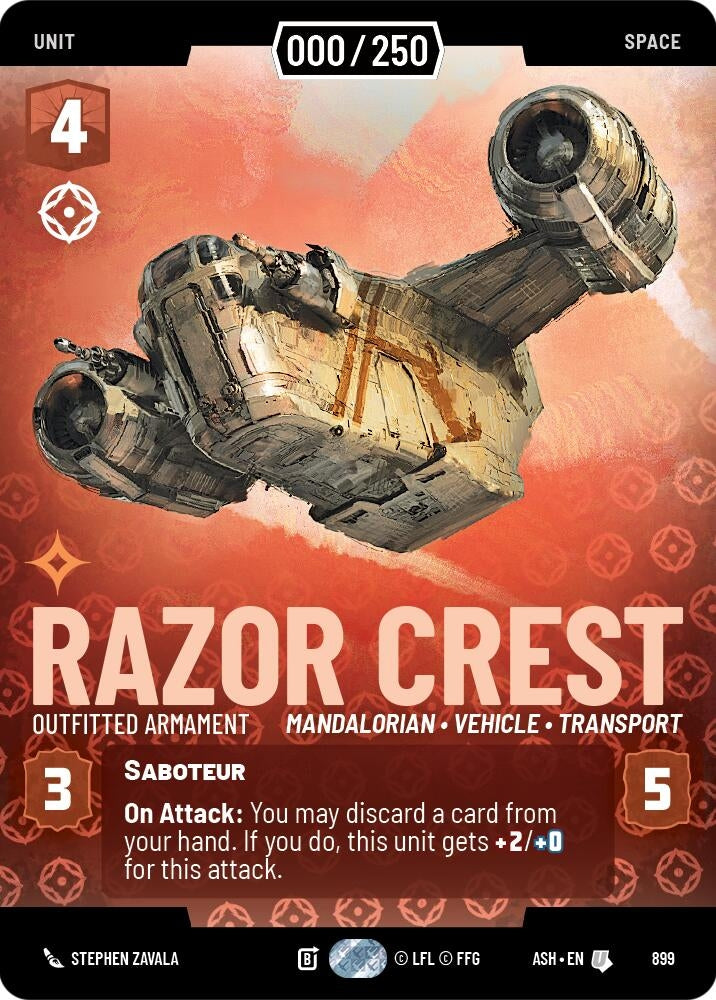 Razor Crest - Outfitted Armament (Serialized) (899) (ASH)