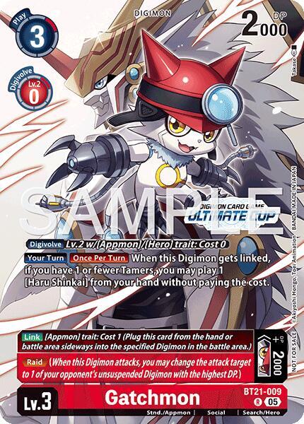 Gatchmon (Ultimate Cup 26-27 Season 2) (BT21-009 R) (BT-21)