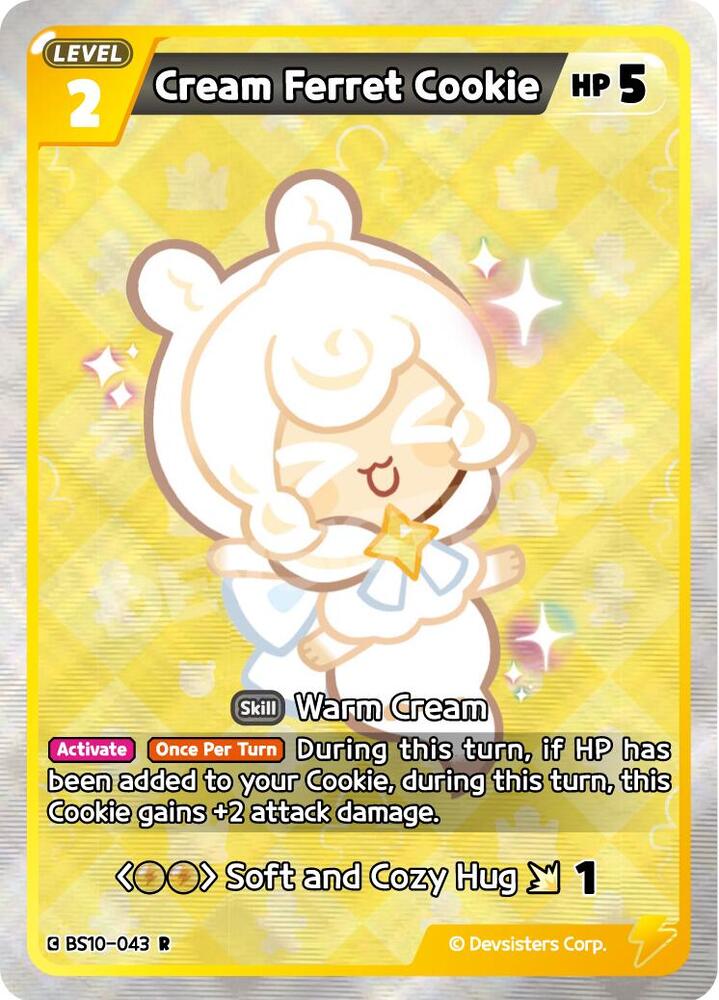 Cream Ferret Cookie (BS10-043) (BS10-BS11)