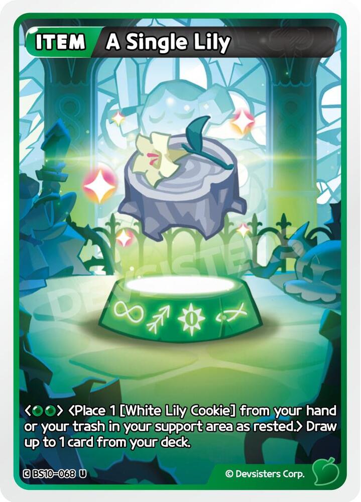 A Single Lily (BS10-068) (BS10-BS11)
