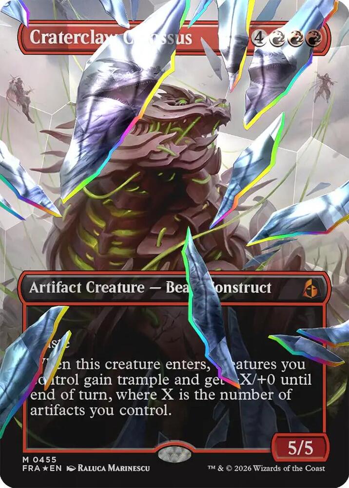 Craterclaw Colossus (Borderless) (Facet Foil) (0455) (455) (FRA)