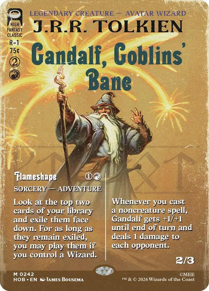 Gandalf, Goblins' Bane (Borderless) (242) (HOB)
