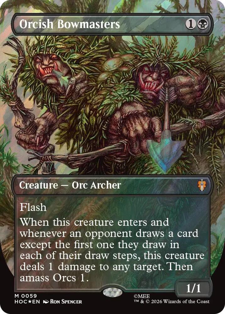 Orcish Bowmasters (Borderless) (Surge Foil) (59) (HOC)