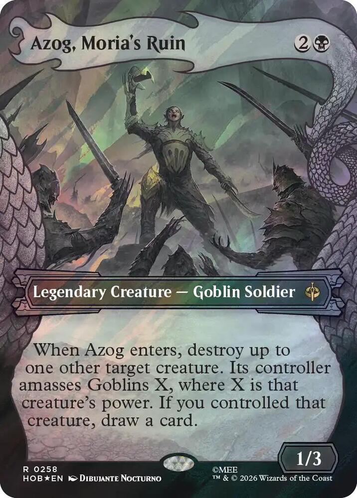 Azog, Moria's Ruin (Showcase) (Surge Foil) (258) (HOB)