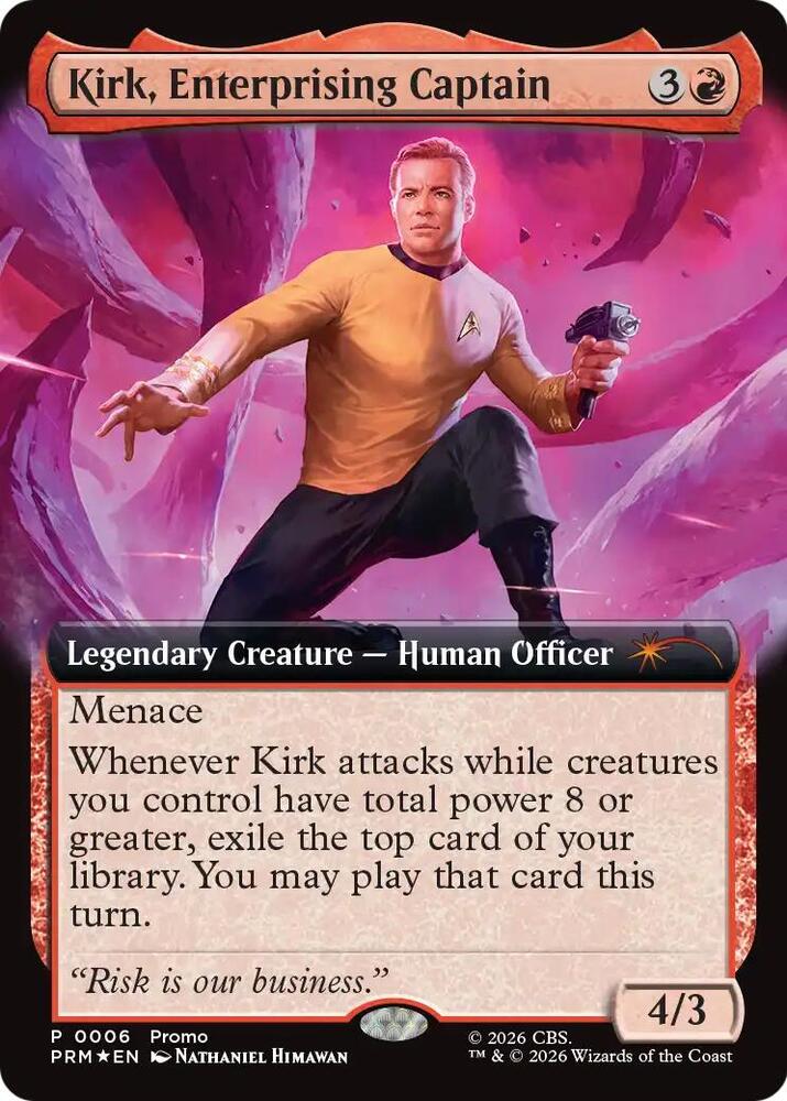 Kirk, Enterprising Captain (Extended Art) (6) (MEDIA)