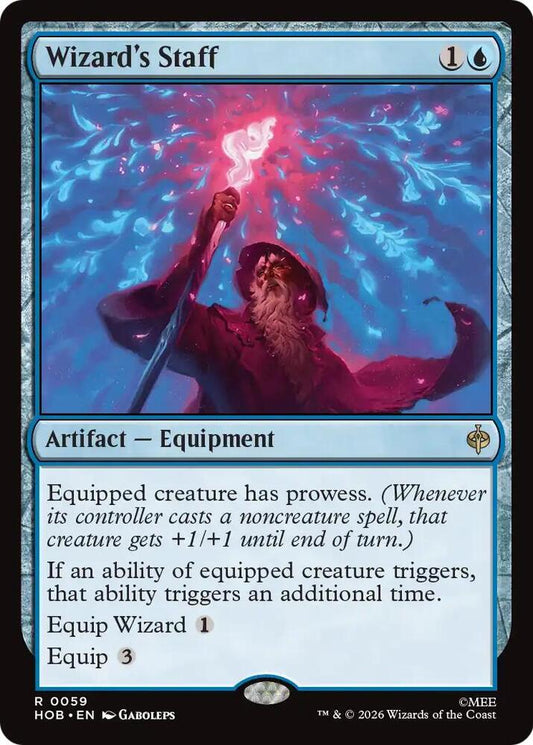 Image for Wizard's Staff (59) (HOB) - Magic: The Gathering