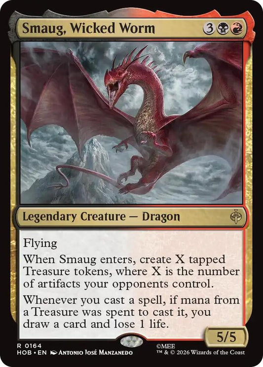 Image for Smaug, Wicked Worm (164) (HOB) - Magic: The Gathering