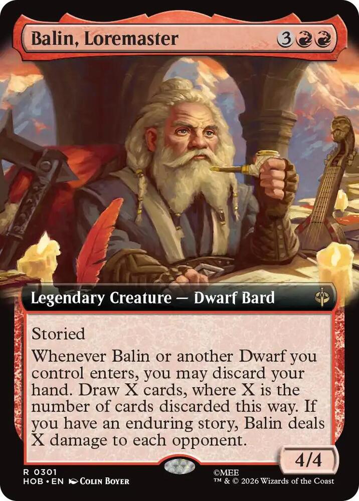 Balin, Loremaster (Extended Art) (301) (HOB)