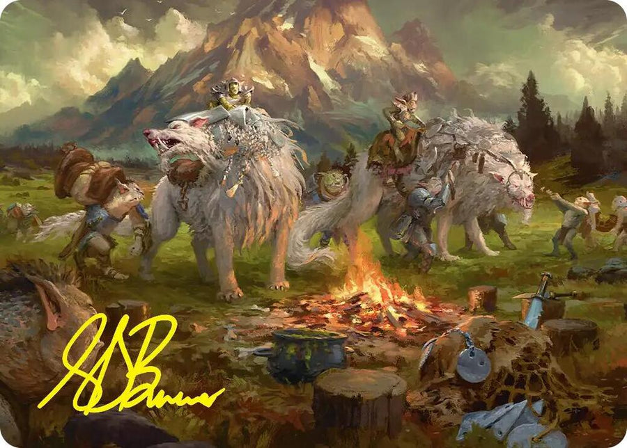 Mount Gundabad Mobilizes Art Card (Gold-Stamped Signature) (54) (ASHOB)