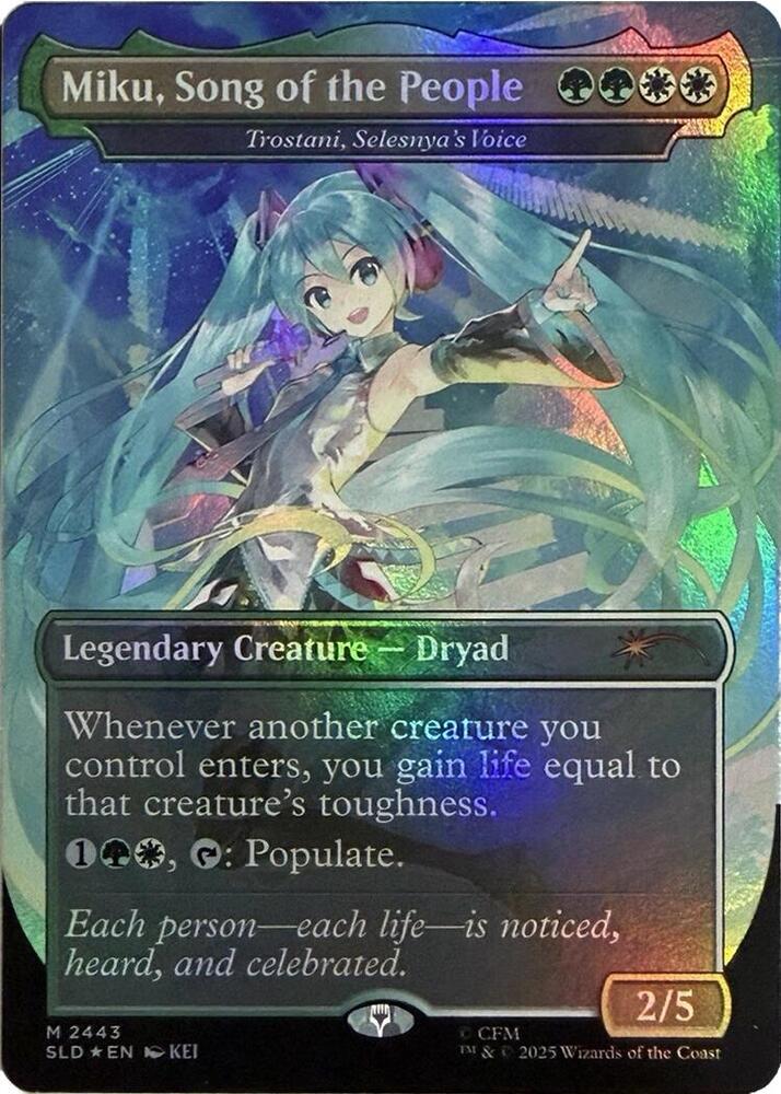 Miku, Song of the People - Trostani, Selesnya's Voice (Display Commander) - Thick Stock (2443) (SLD)