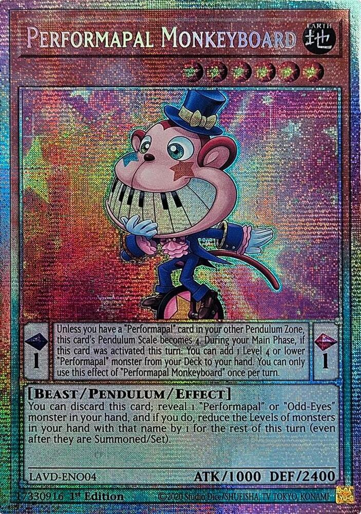 Performapal Monkeyboard (Starlight Rare) (LAVD-ENO04) (LAVD)