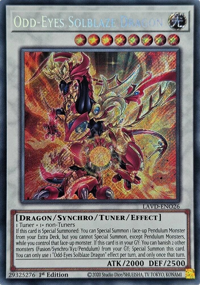 Odd-Eyes Solblaze Dragon (Secret Rare) (LAVD-ENO26) (LAVD)