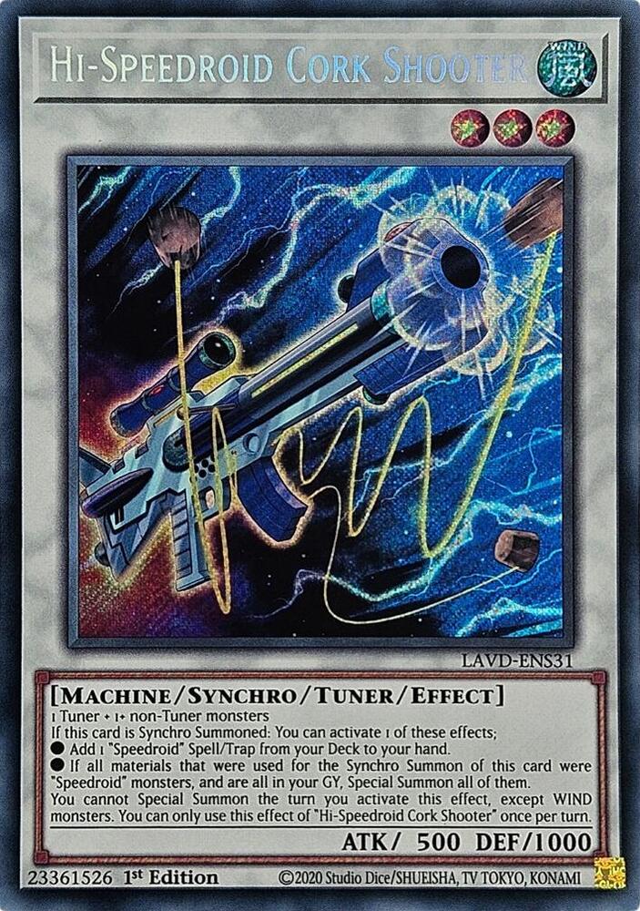Hi-Speedroid Cork Shooter (Secret Rare) (LAVD-ENS31) (LAVD)