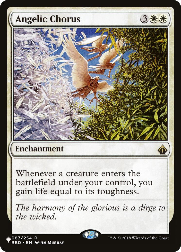 Image for Angelic Chorus (87) (LIST) - Magic: The Gathering