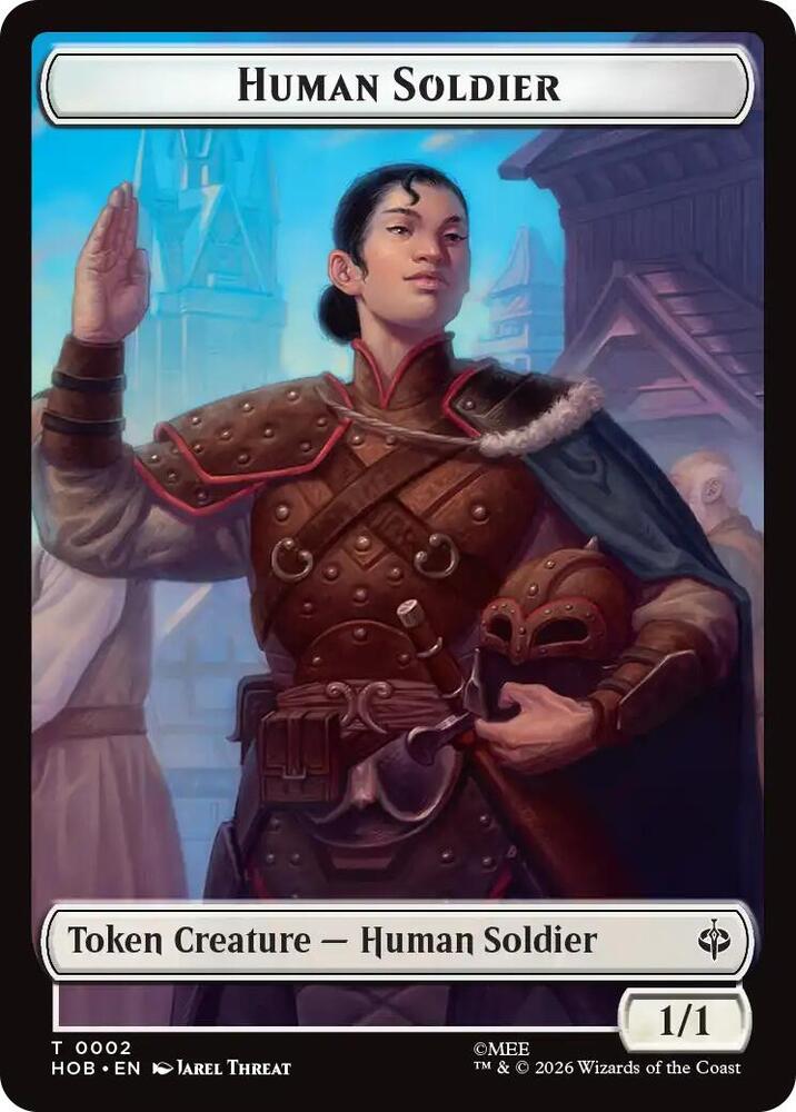 Human Soldier // On An Adventure Double-Sided Token (2 // 15) (HOB)