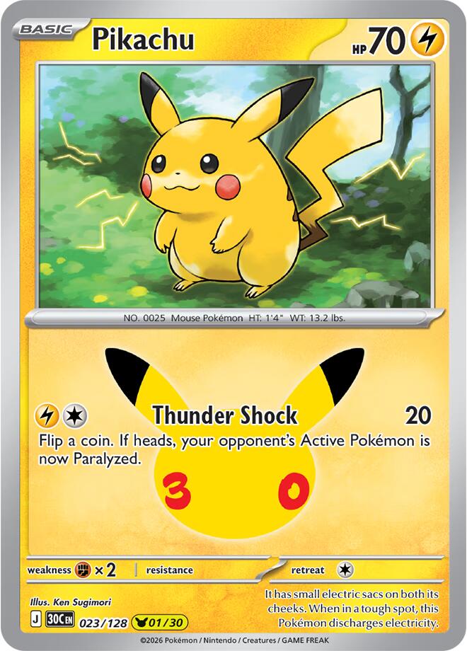 Pikachu - 023/128 (023/128) (30C)