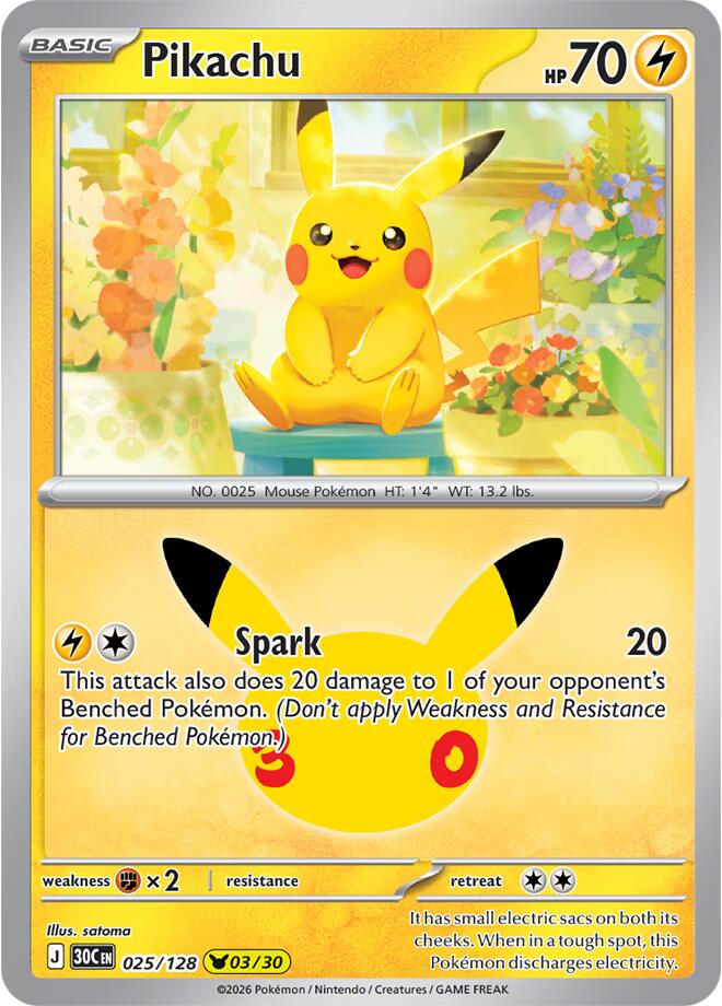 Pikachu - 025/128 (025/128) (30C)