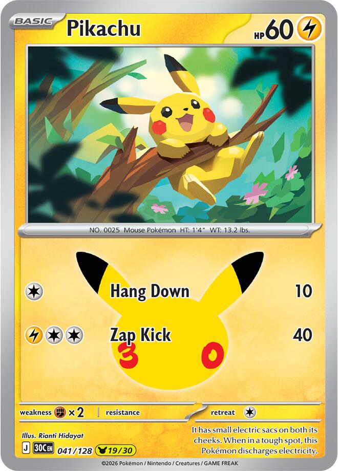 Pikachu - 041/128 (041/128) (30C)