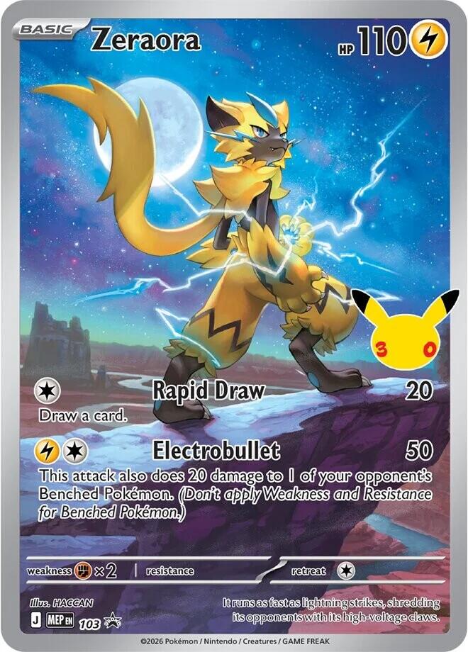 Zeraora - 103 (30th Celebration) (103) (MEP)