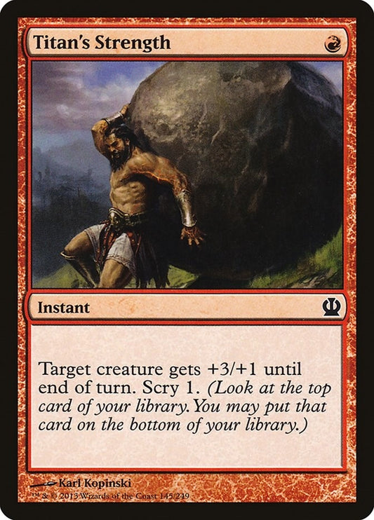 Image for Titan's Strength (145) (THS) - Magic: The Gathering