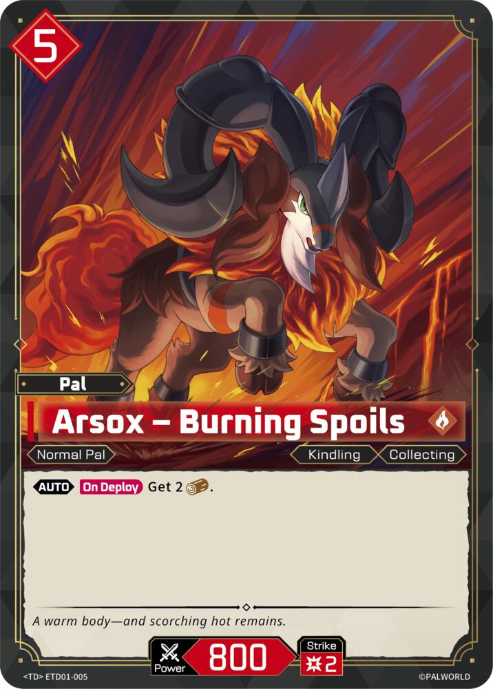 Arsox - Burning Spoils (ETD01-005) (TD01)