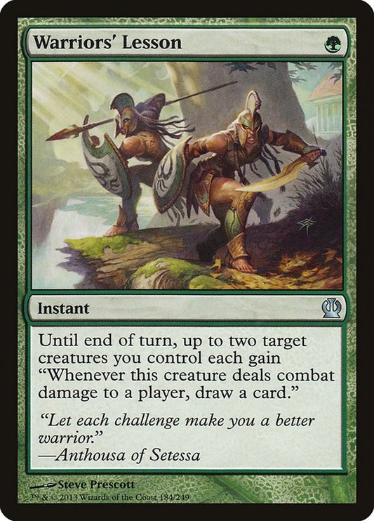 Image for Warriors' Lesson (184) (THS) - Magic: The Gathering