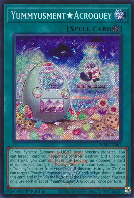YummyusmentAcroquey (Emblazoned Secret Rare) (26LP-EN007) (26LP)