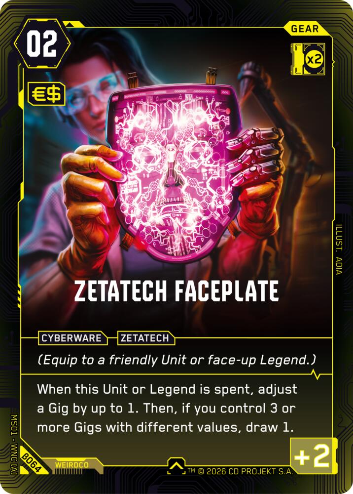Zetatech Faceplate (B064)