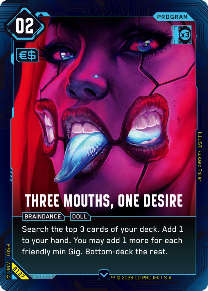 Three Mouths, One Desire (B137)