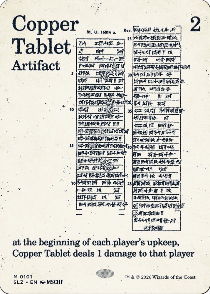 Copper Tablet (0101) (101) (SLZ)