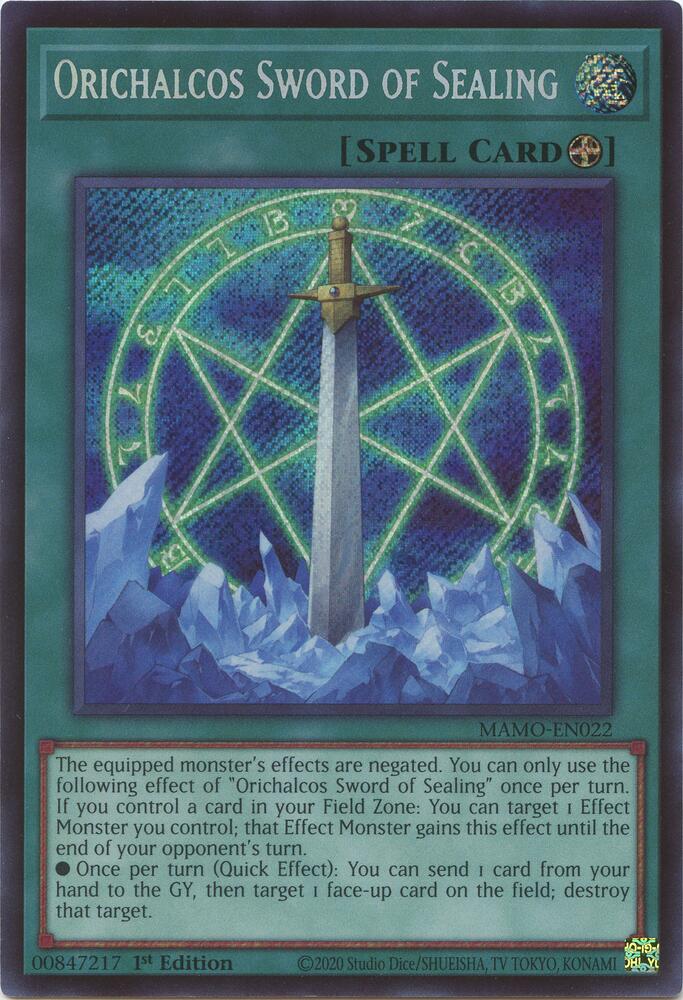 Orichalcos Sword of Sealing (Secret Rare) (MAMO-EN022) (MAMO)