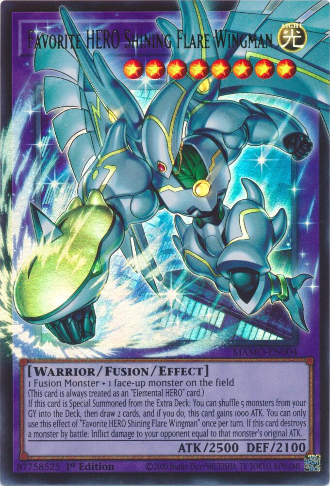Favorite HERO Shining Flare Wingman (Extended Art) (MAMO-EN004) (MAMO)