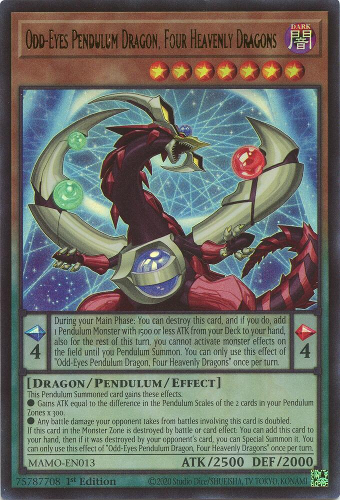 Odd-Eyes Pendulum Dragon, Four Heavenly Dragons (MAMO-EN013) (MAMO)