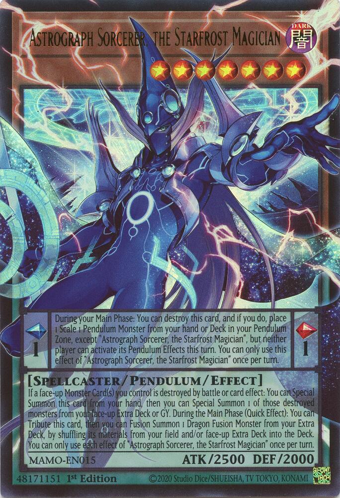 Astrograph Sorcerer, the Starfrost Magician (Extended Art) (MAMO-EN015) (MAMO)