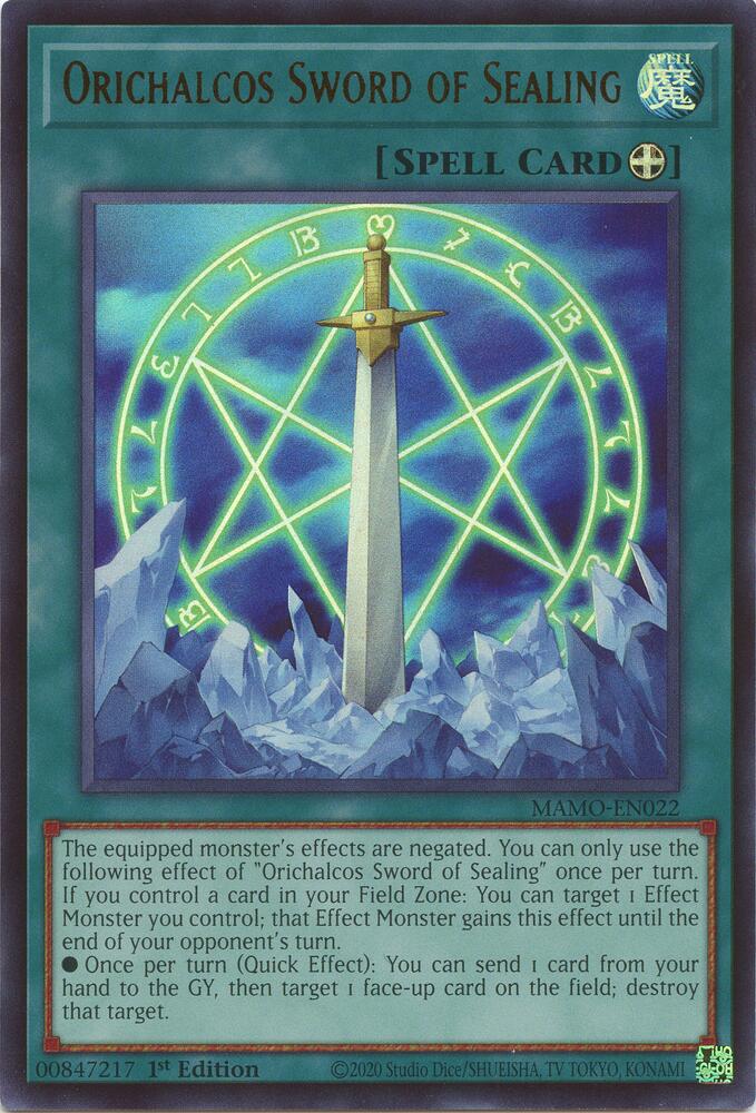 Orichalcos Sword of Sealing (MAMO-EN022) (MAMO)