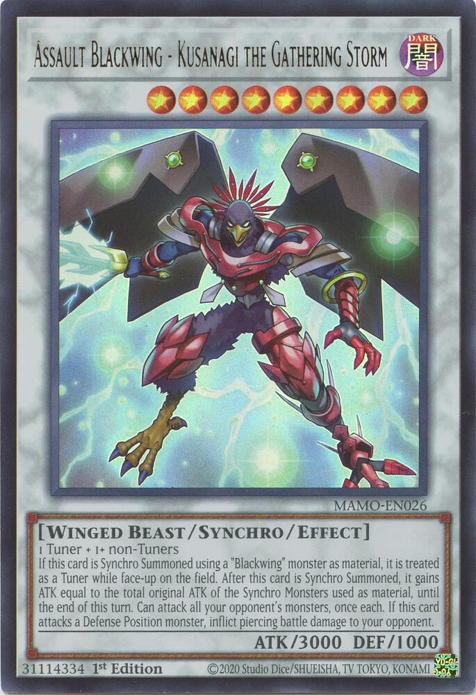 Assault Blackwing - Kusanagi the Gathering Storm (MAMO-EN026) (MAMO)