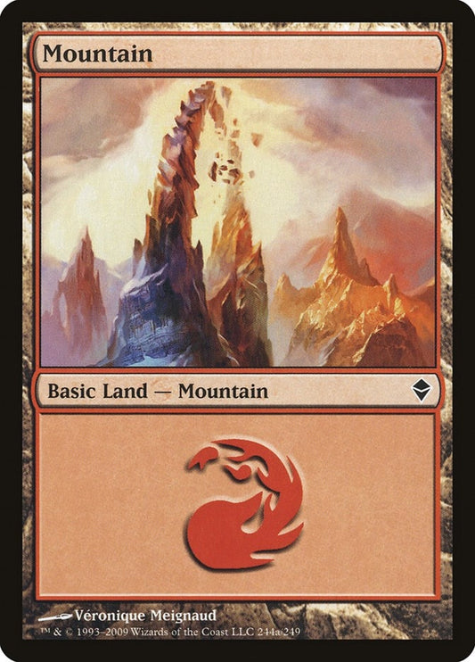 Image for Mountain (244a) (244a) (ZEN) - Magic: The Gathering