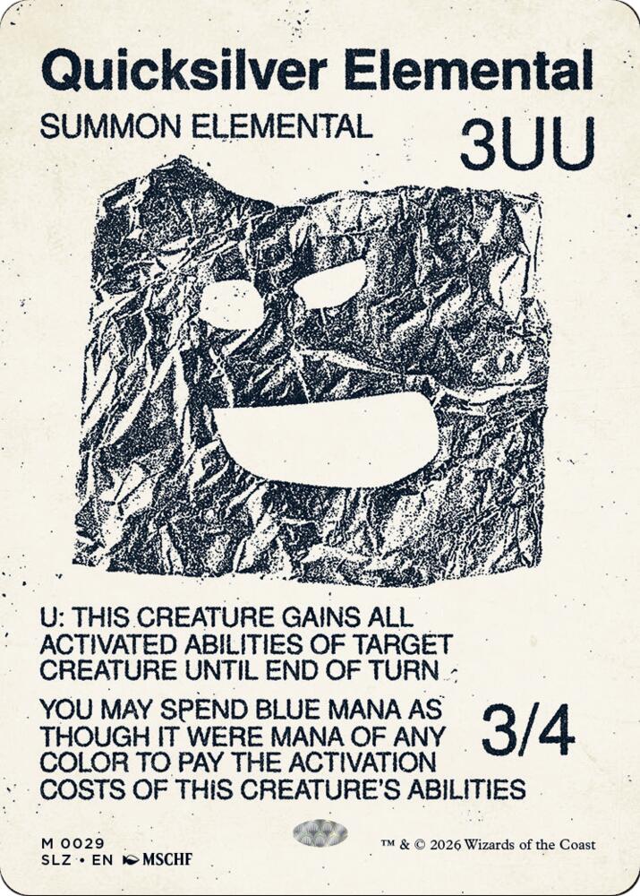 Quicksilver Elemental (0029) (29) (SLZ)