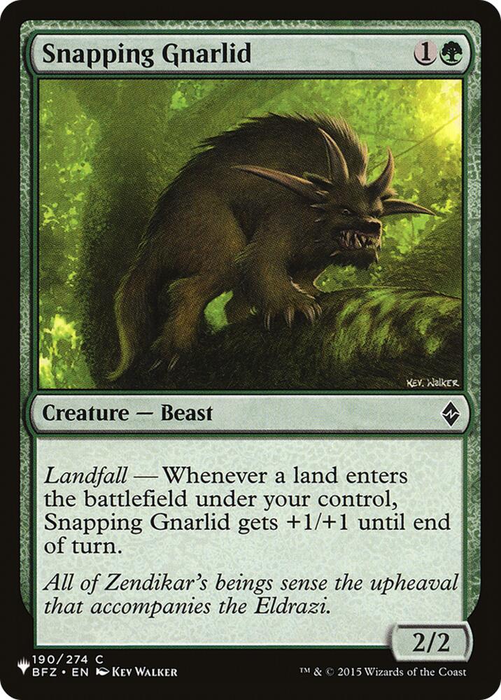 Snapping Gnarlid (190) (LIST)
